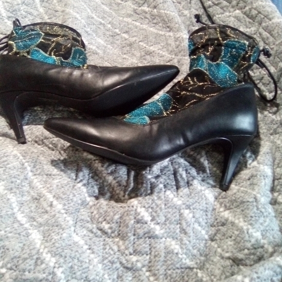 Ashros women's black gladiator heels. NWOT Size 9M - Picture 5 of 7